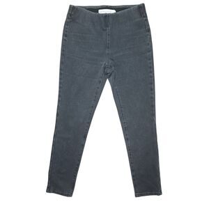 Soft Surroundings Charcoal Gray Denim Legging Pull On Skinny Sz S